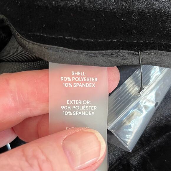 Calvin Klein Whitney Velour Velvet Black Wide Leg High Rise Trouser Pants 2 NWT - Picture 12 of 15